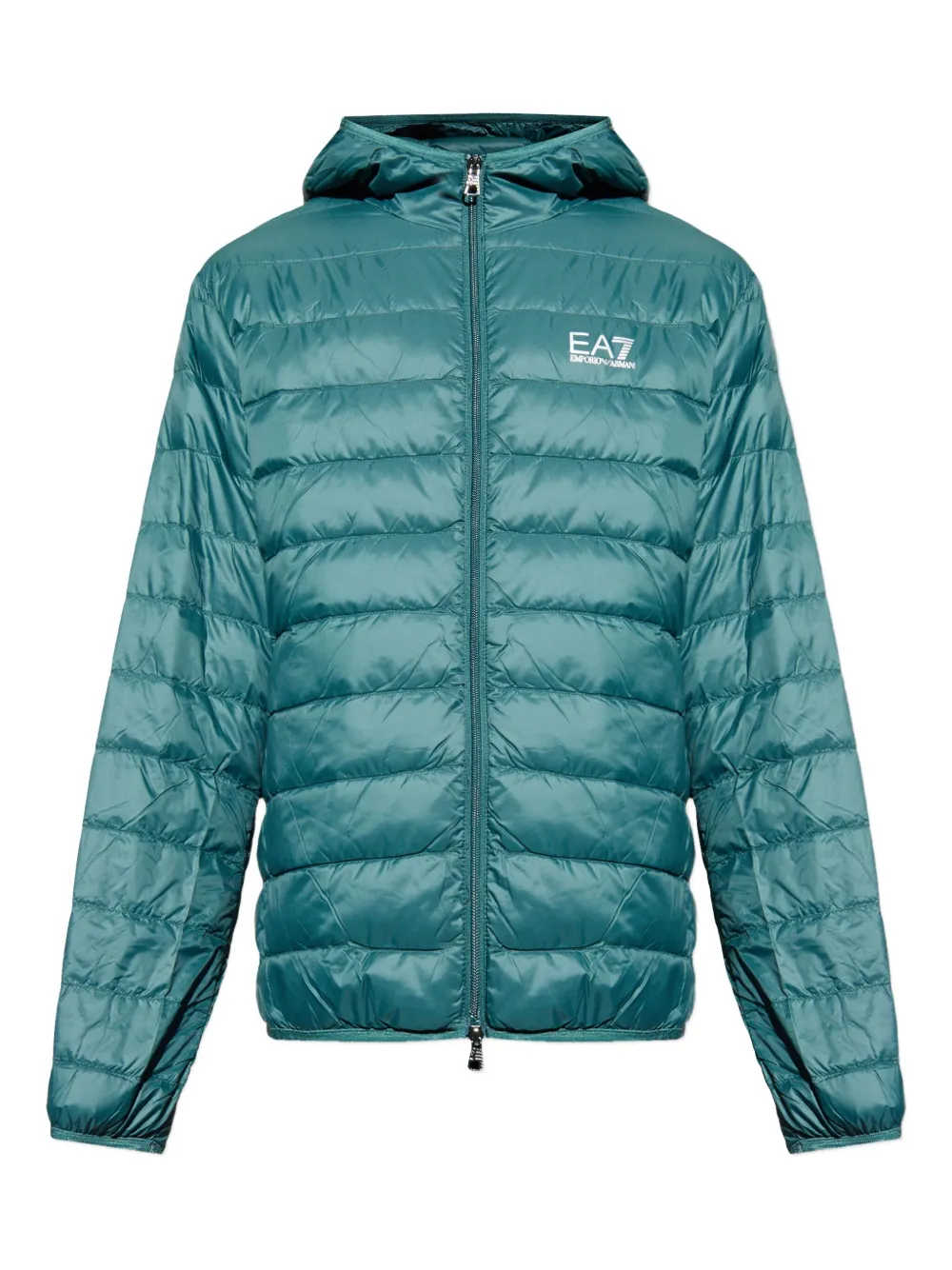 Ea7 Emporio Armani hooded quilted jacket | Green | Image 1
