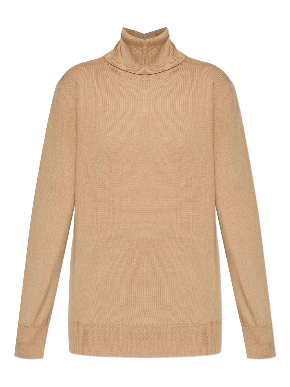 Jil Sander turtleneck wool jumper Beige
