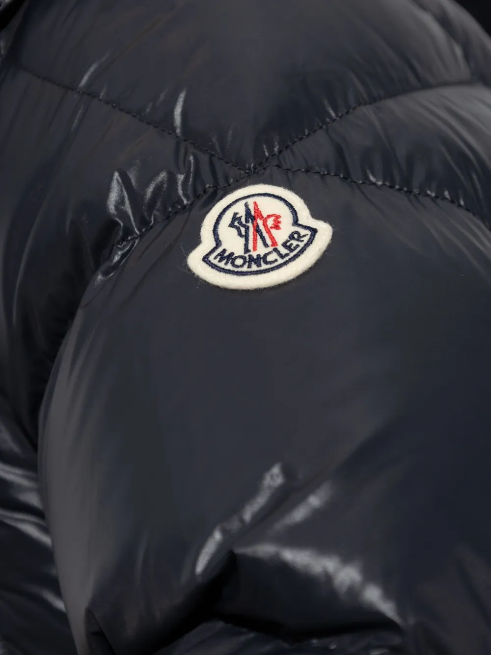 Moncler Erea gewatteerd jack met capuchon Zwart