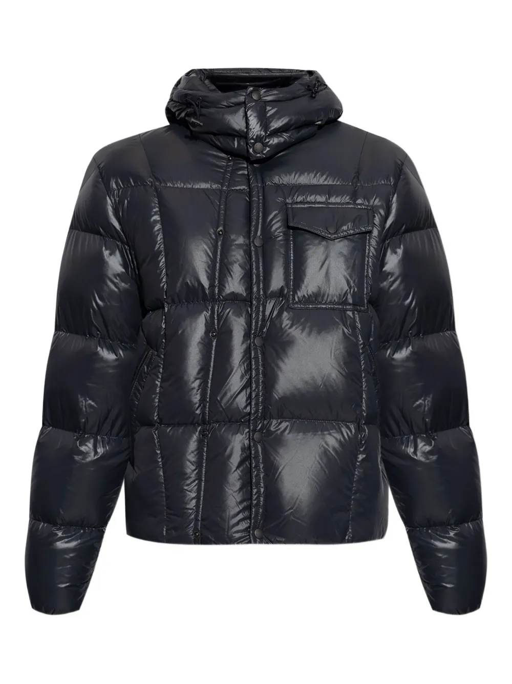 Moncler Erea gewatteerd jack met capuchon Zwart