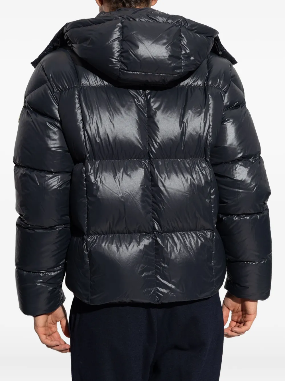 Moncler Erea gewatteerd jack met capuchon Zwart