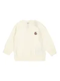 Moncler Enfant logo-patch sweaters - White