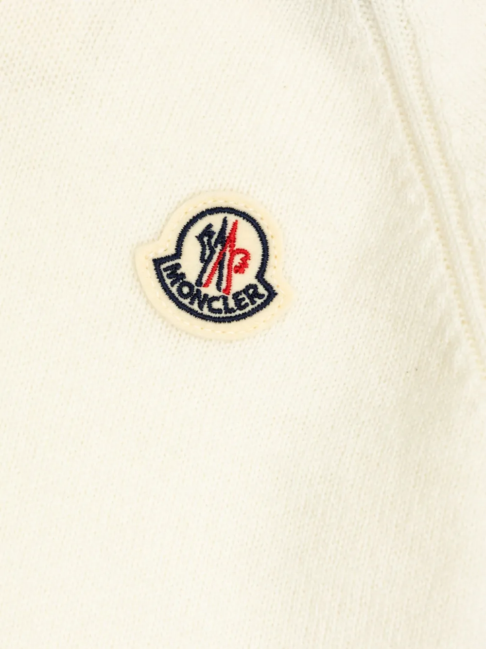 Moncler Enfant logo-patch sweaters Wit