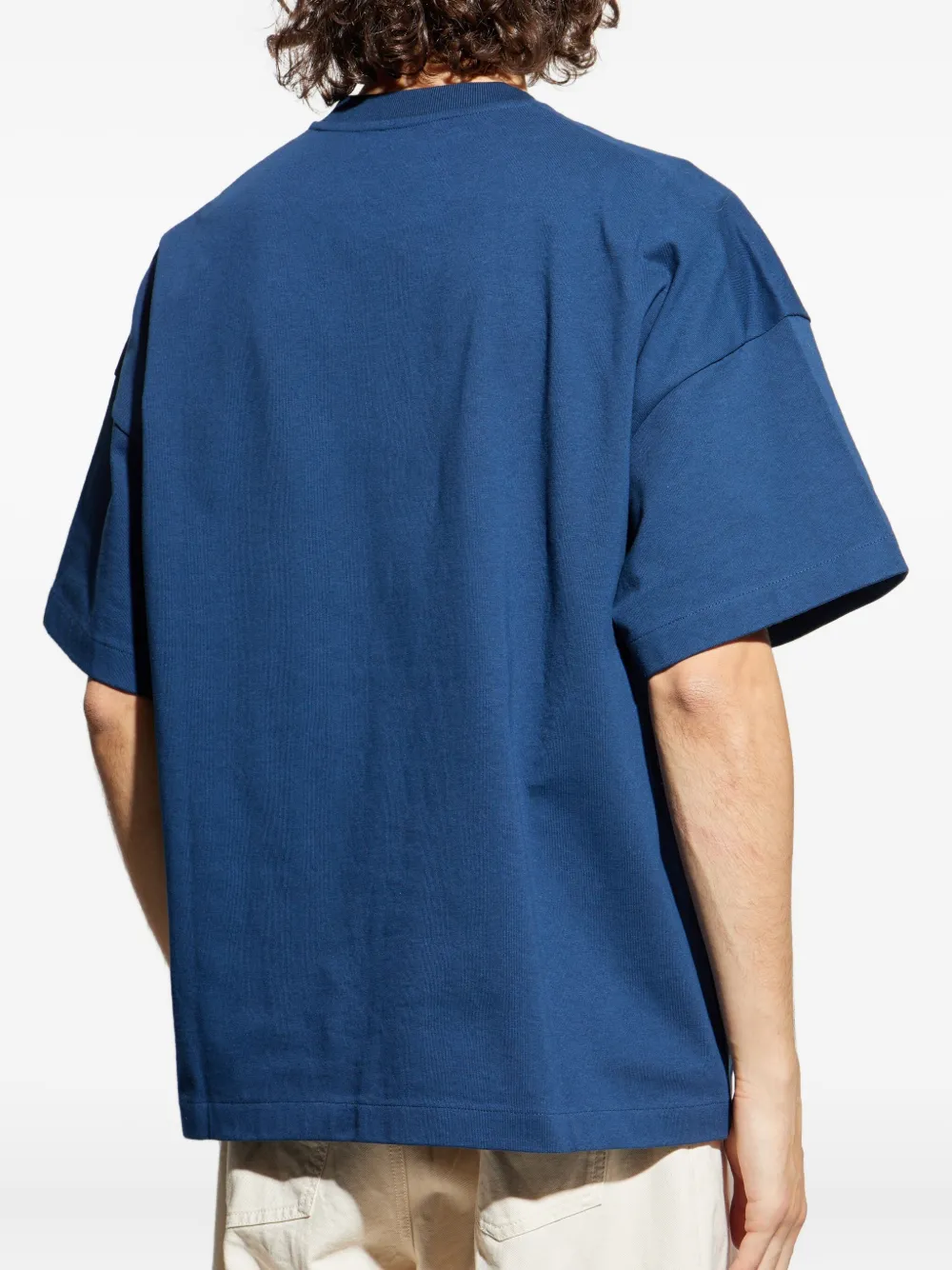 Jil Sander logo-print T-shirt Blauw