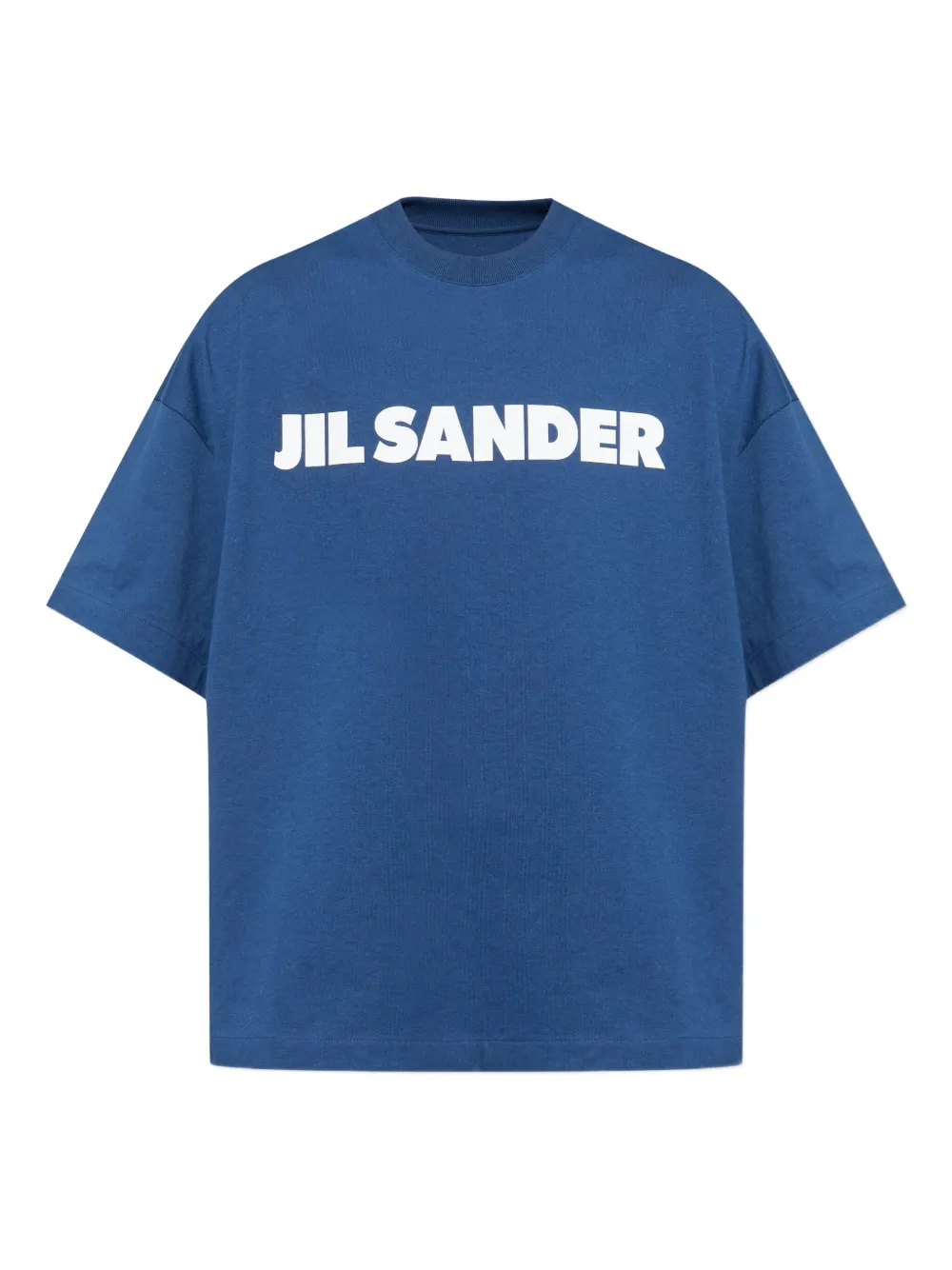 Jil Sander logo-print T-shirt Blauw