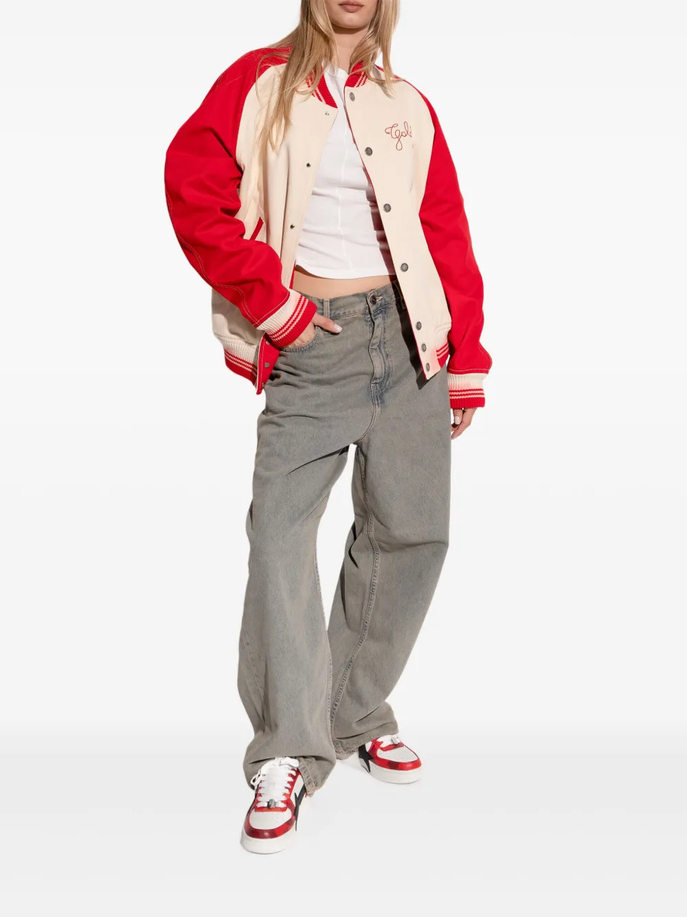 A BATHING APE star-patch sneakers Red