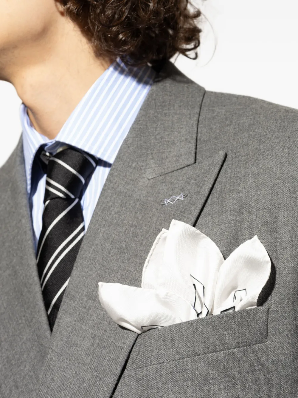 Dolce & Gabbana Sjaal met geometrische print Wit