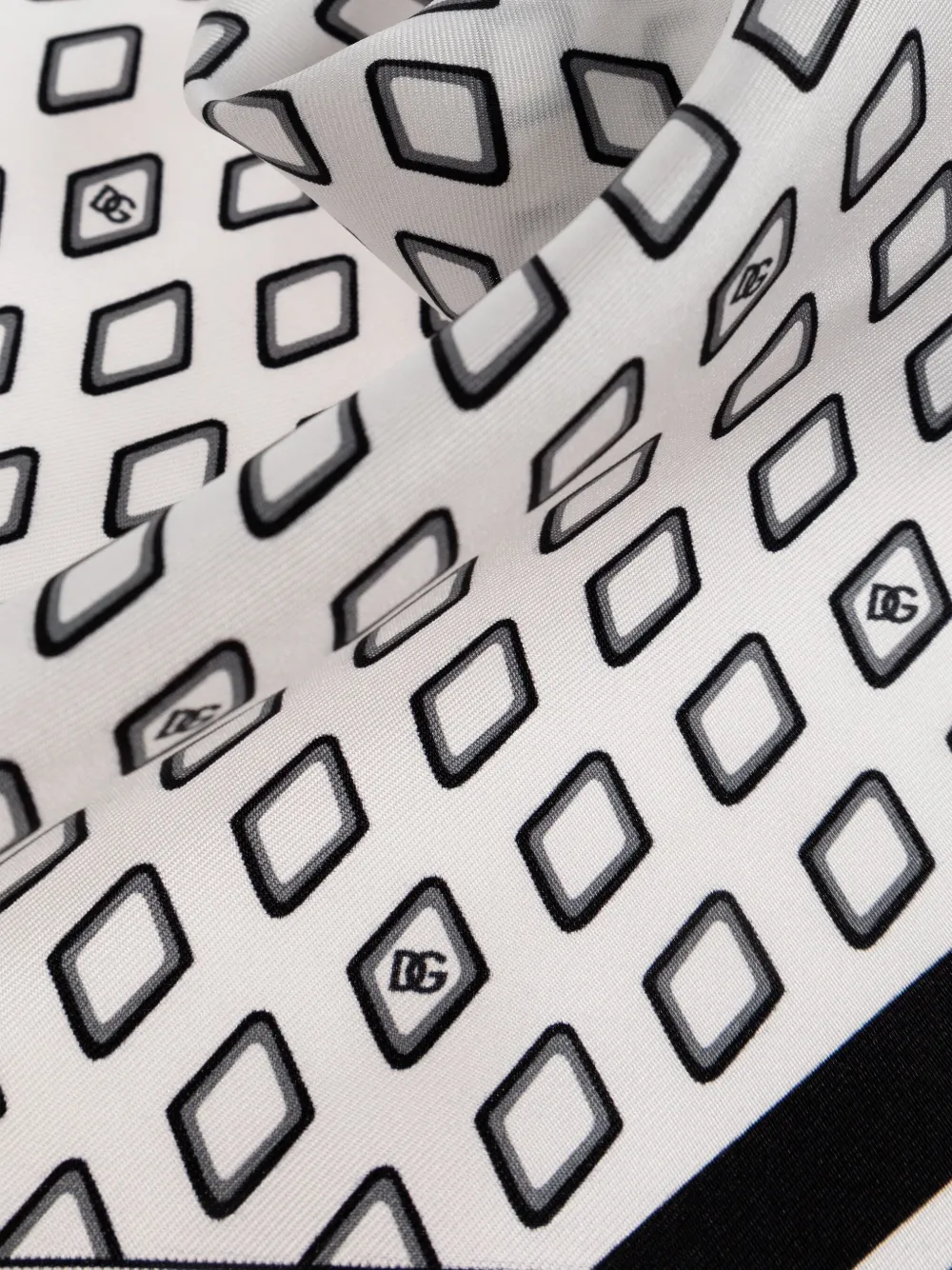 Dolce & Gabbana Sjaal met geometrische print - Wit