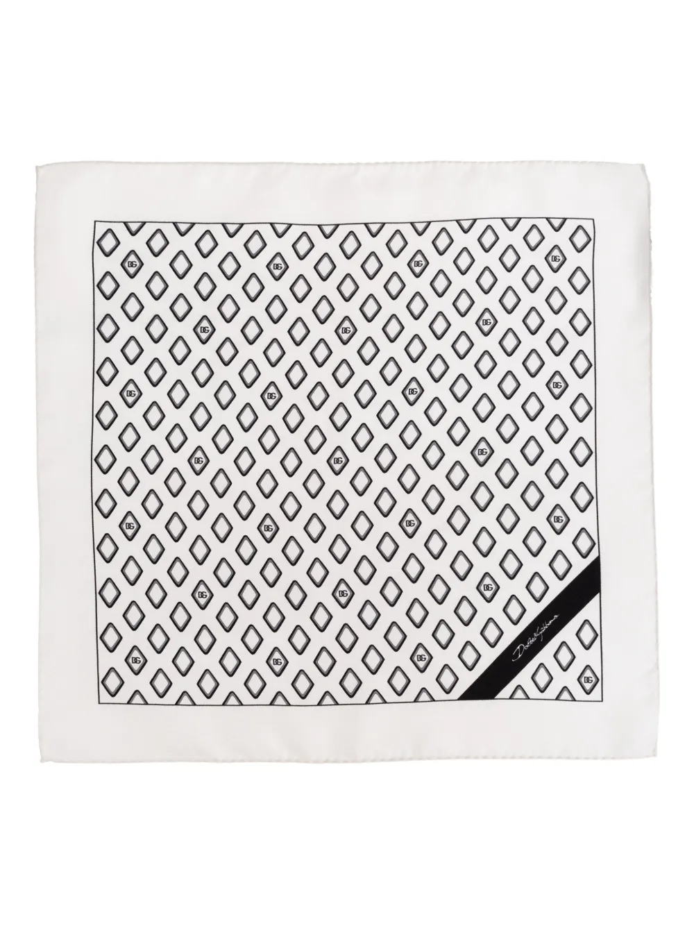 Dolce & Gabbana Sjaal met geometrische print Wit