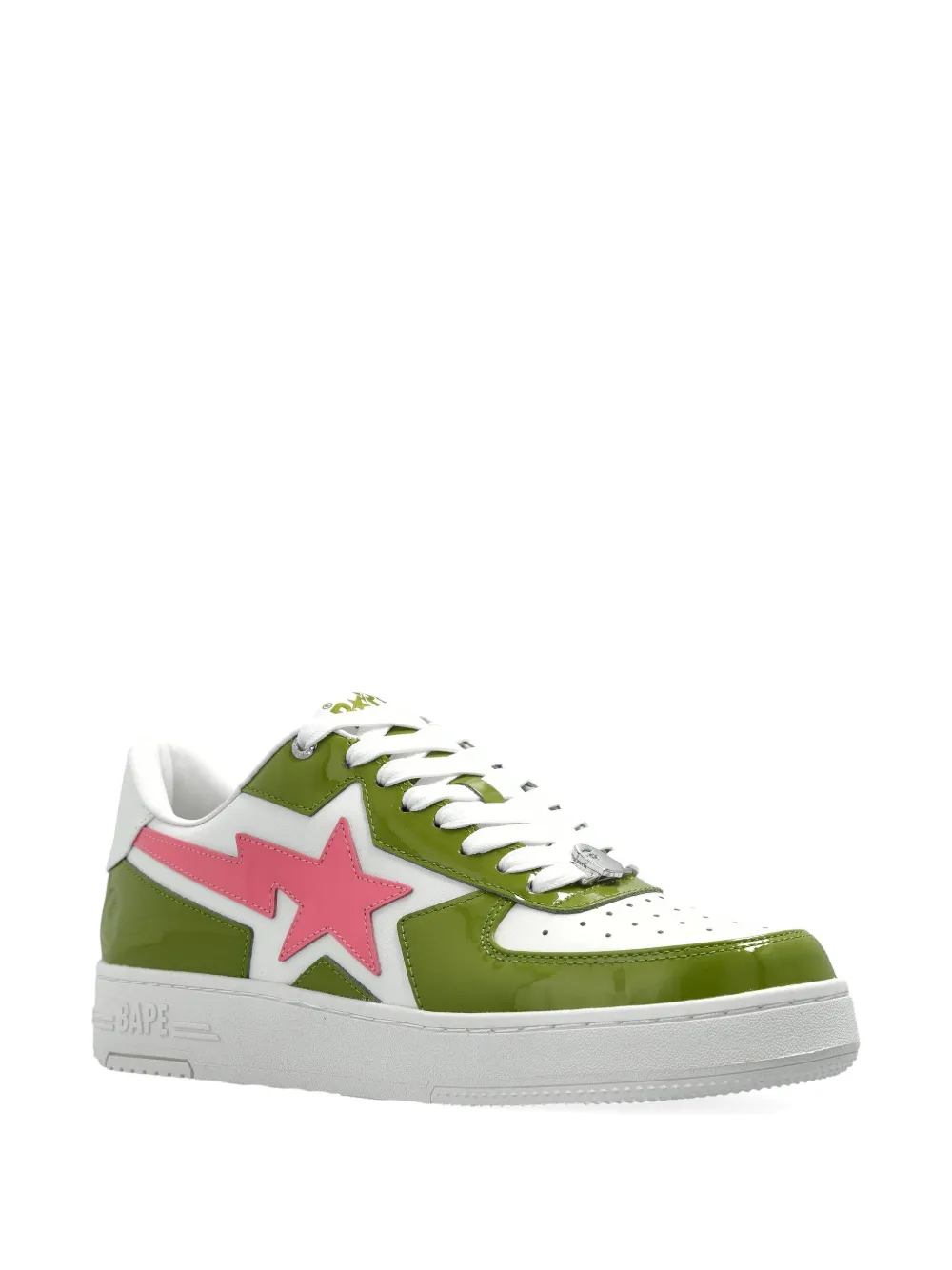 A Bathing Ape Star-patch Sneakers In Green