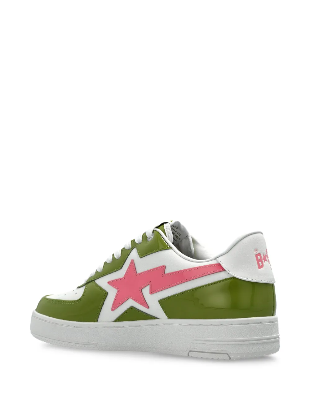 A BATHING APE star-patch sneakers Green