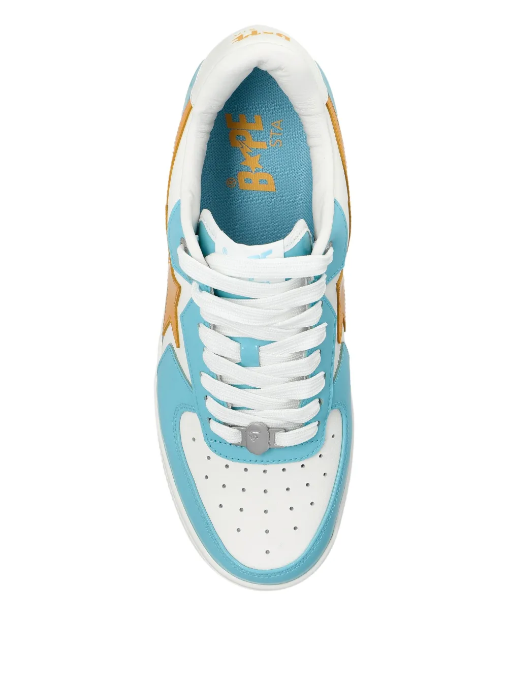 A Bathing Ape Star-patch Sneakers In Blue