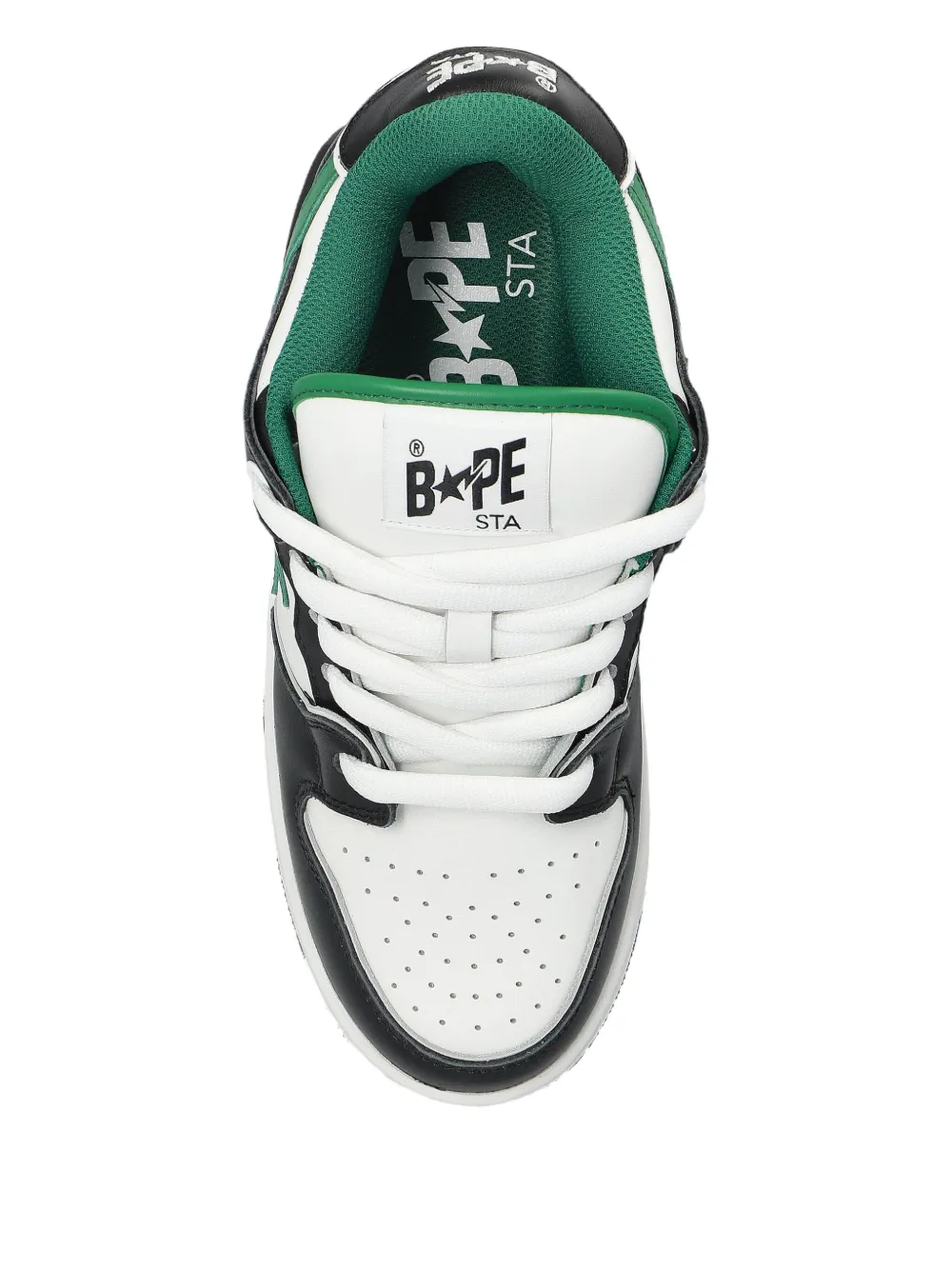 A BATHING APE star-patch sneakers White