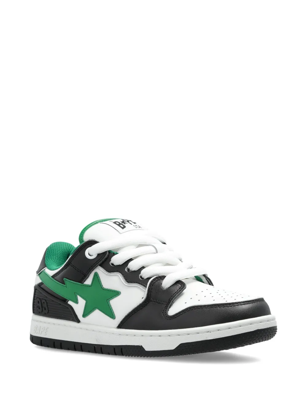 A BATHING APE star-patch sneakers White