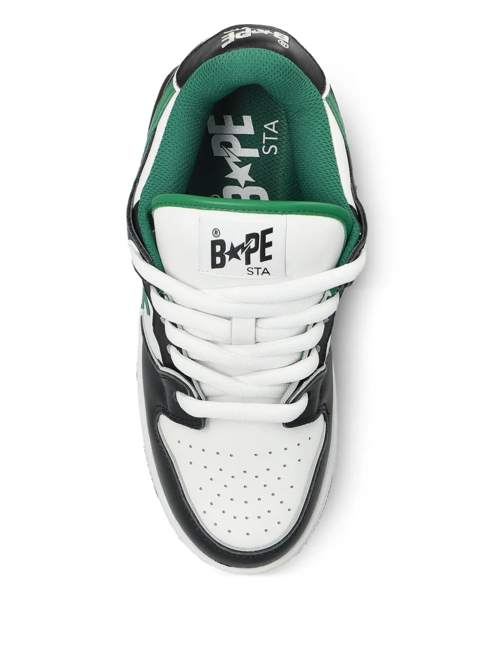 A BATHING APE star-patch sneakers White