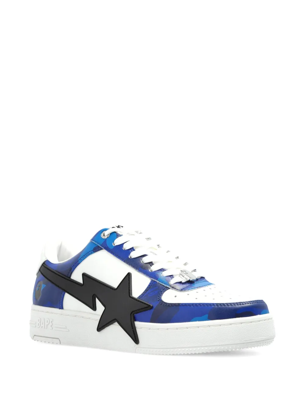 A BATHING APE star-patch sneakers White