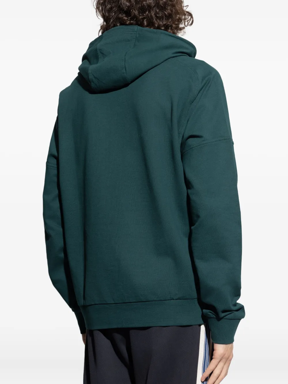 Ea7 Emporio Armani Hoodie met geborduurd logo Groen