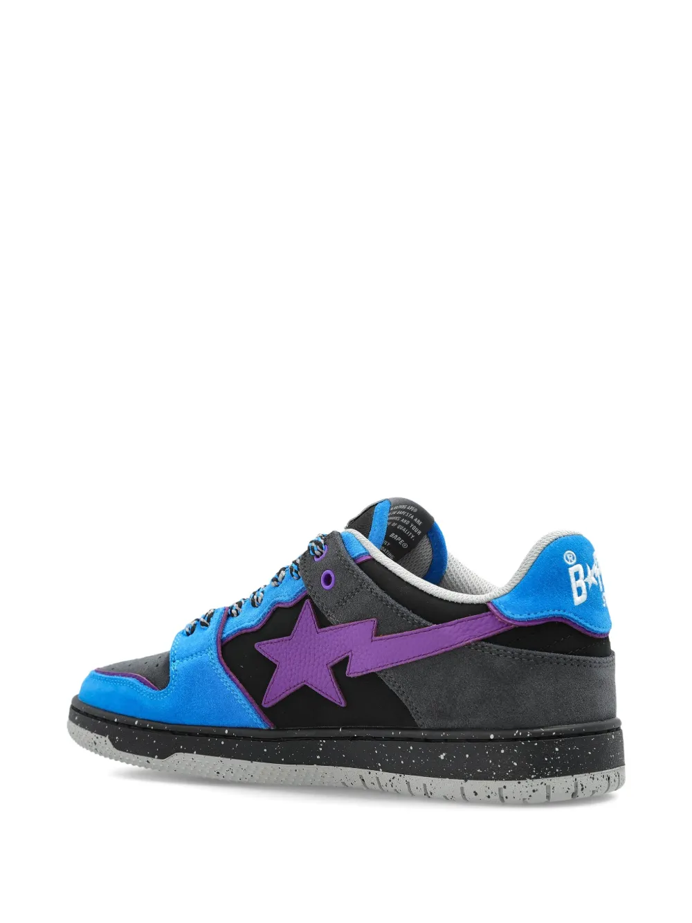 A BATHING APE star-patch sneakers Black