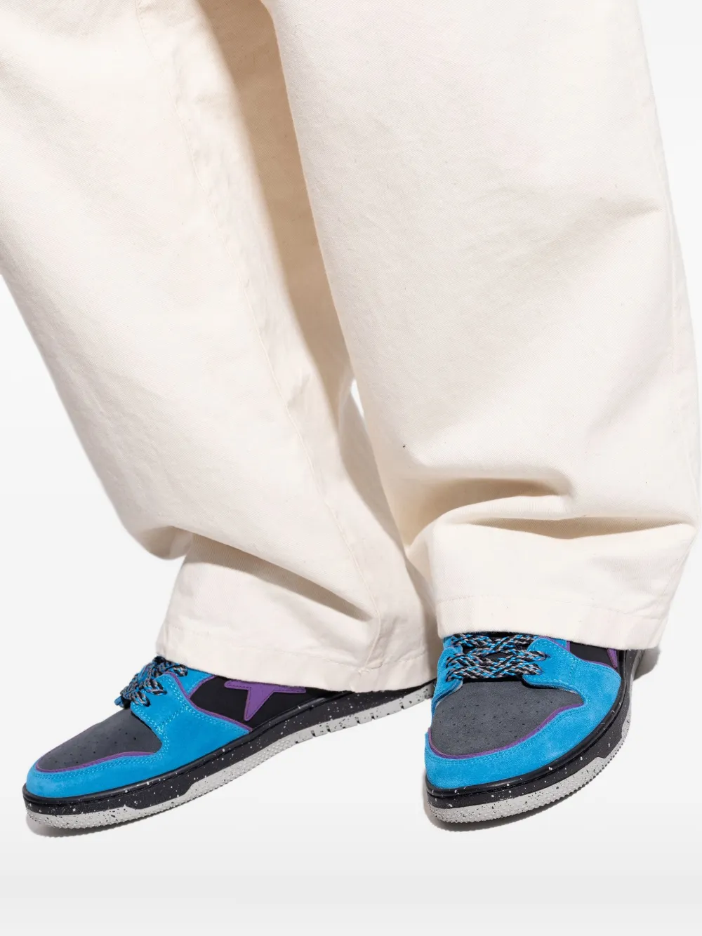 A Bathing Ape Star-patch Sneakers In Multi