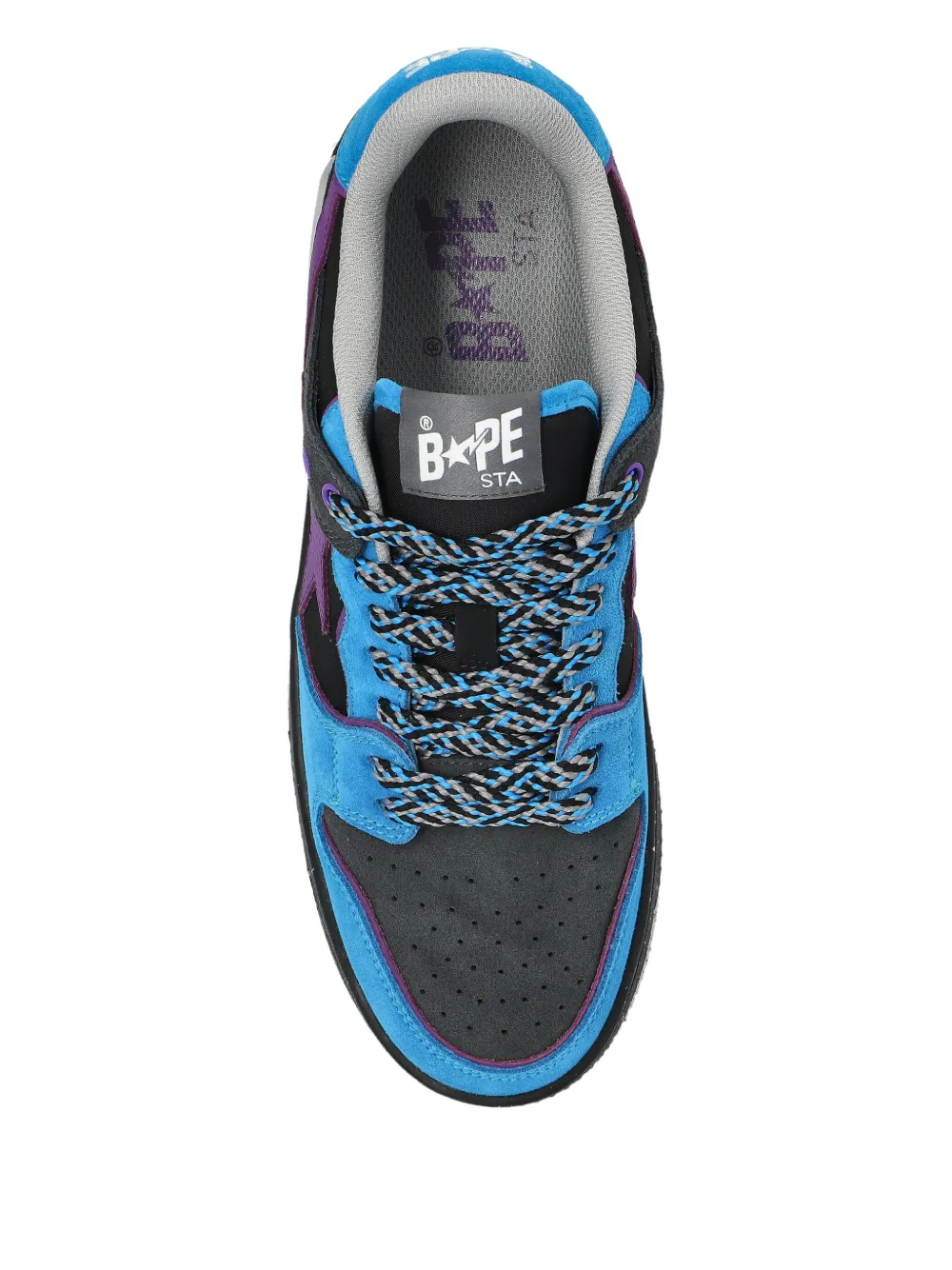 A BATHING APE star-patch sneakers Black