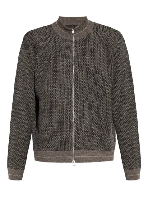 Maison Margiela zip-front wool cardigan