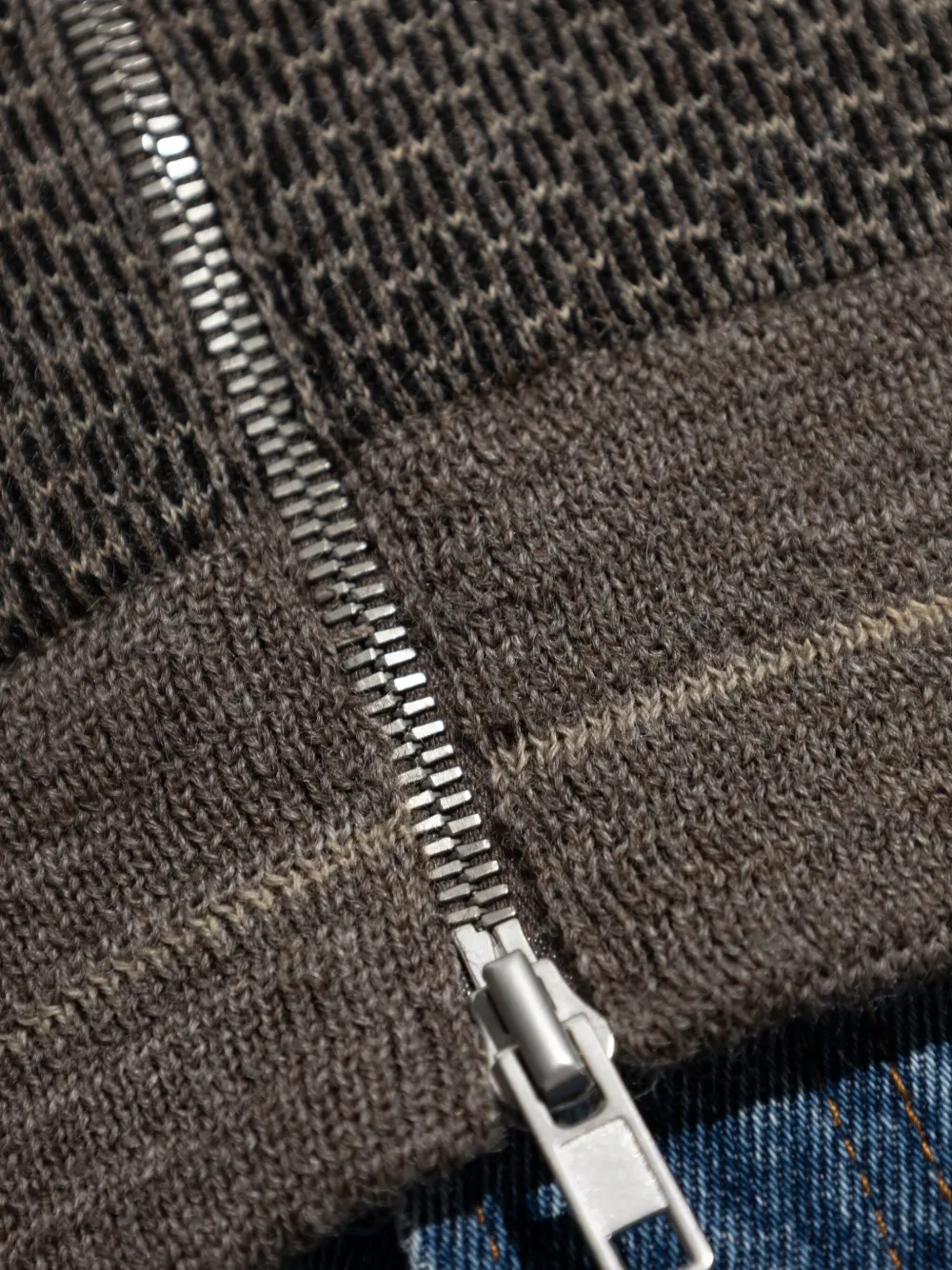 Maison Margiela Wollen vest met rits Bruin
