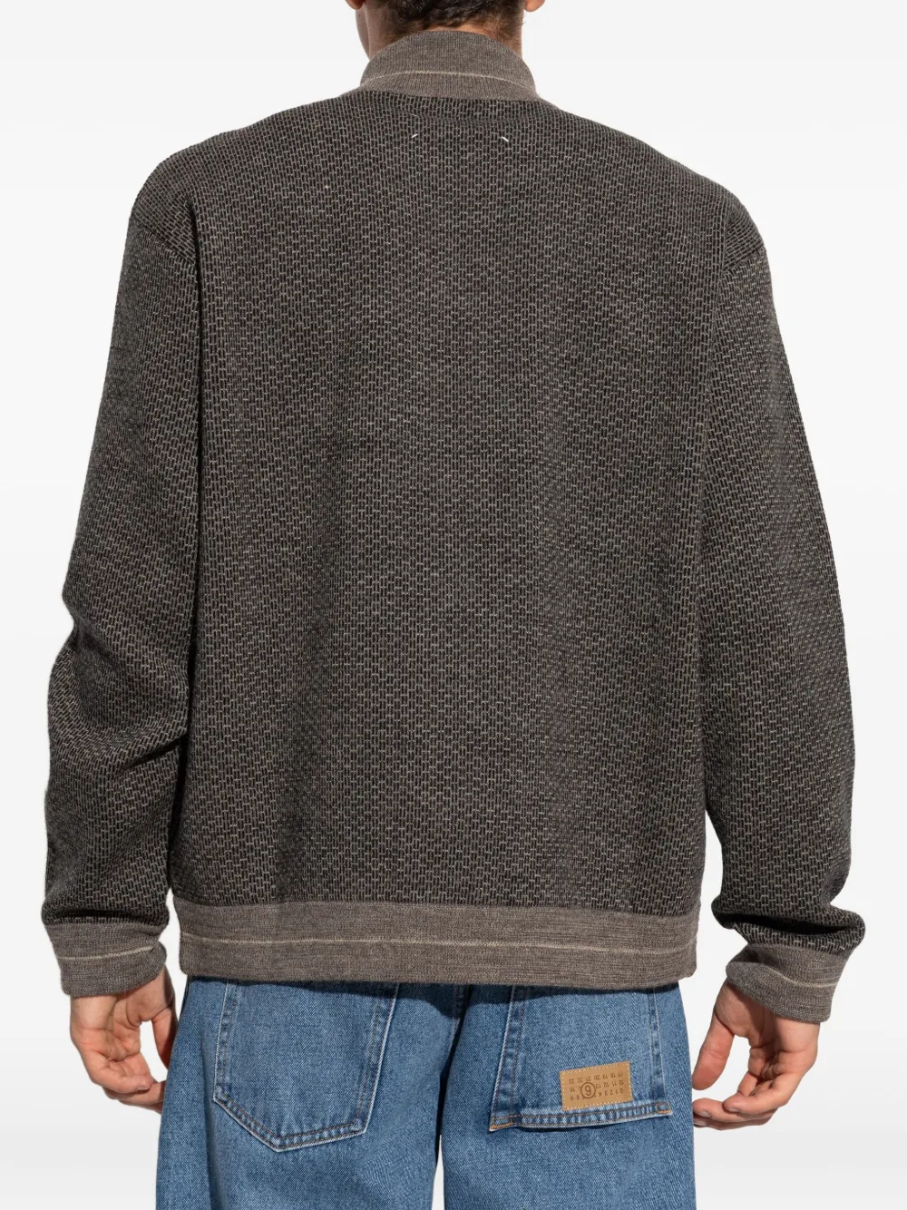 Maison Margiela Wollen vest met rits Bruin