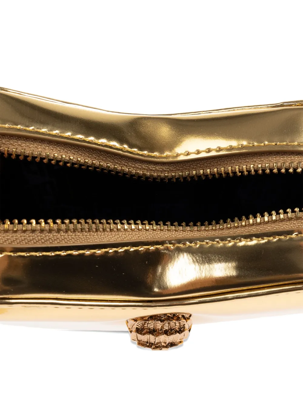 Kurt Geiger London Kensington Heart crossbodytas met ketting Geel