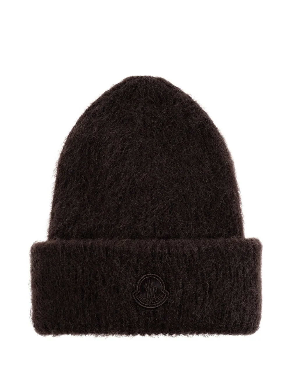 Moncler Mohair Beanie In Brown