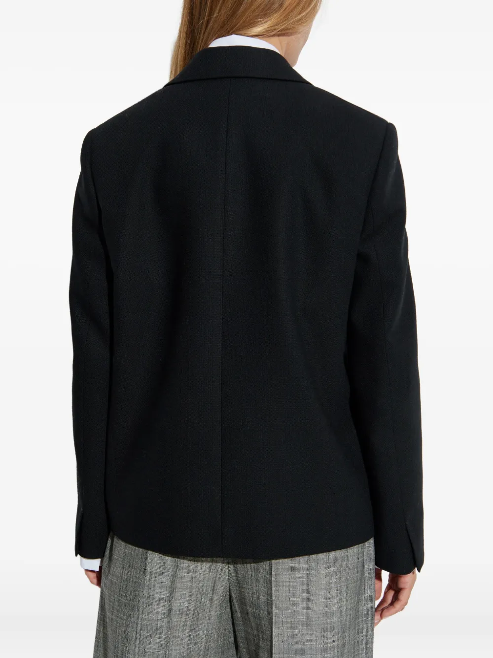 Jil Sander Blazer met gekerfde revers Zwart