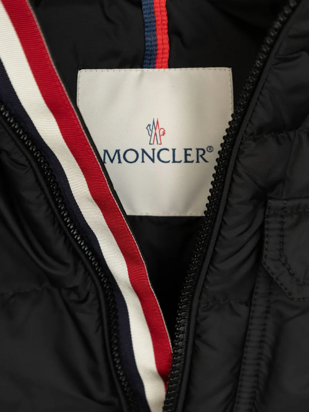 Moncler Enfant Alani donsjack met capuchon Zwart