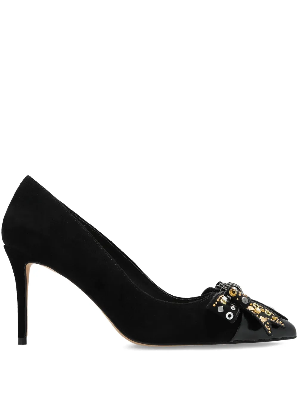 Kurt Geiger 90mm Belgravia Bow-embellished Stiletto Pumps In Black