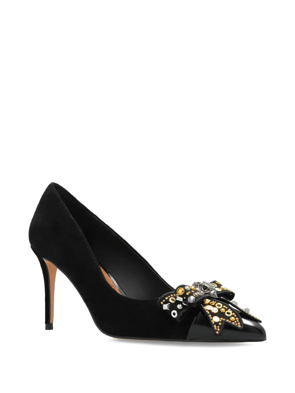 Kurt Geiger London 90mm Belgravia bow-embellished stiletto pumps Black