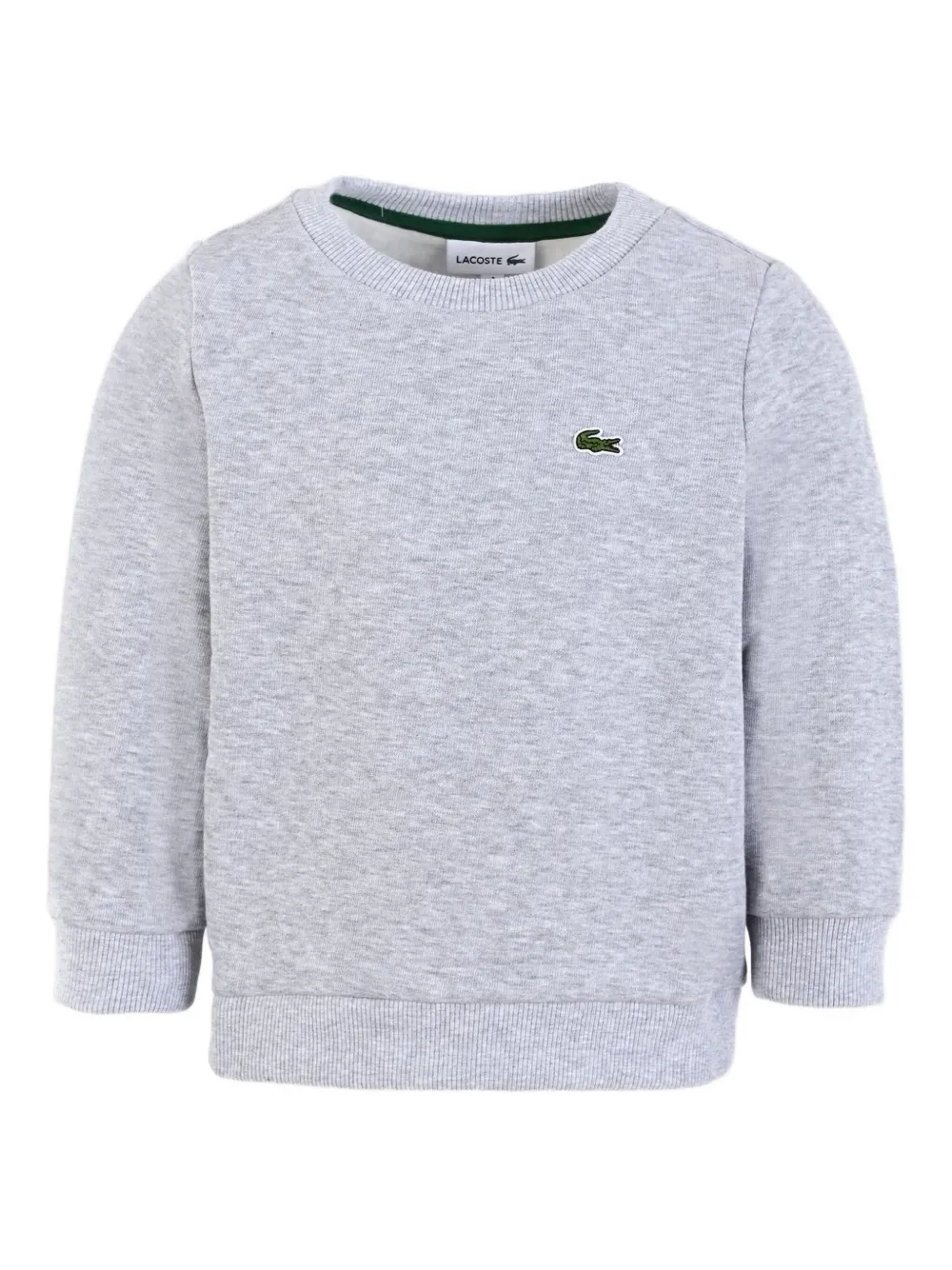 Lacoste Kids Sweater met geborduurd logo Grijs