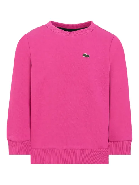 Lacoste Kids Suéter decote careca com bordado
