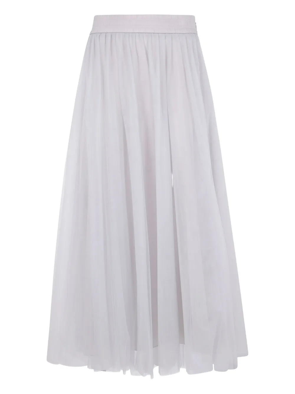 Fabiana Filippi elastic-waist tulle skirt Wit