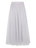Fabiana Filippi elastic-waist tulle skirt - White