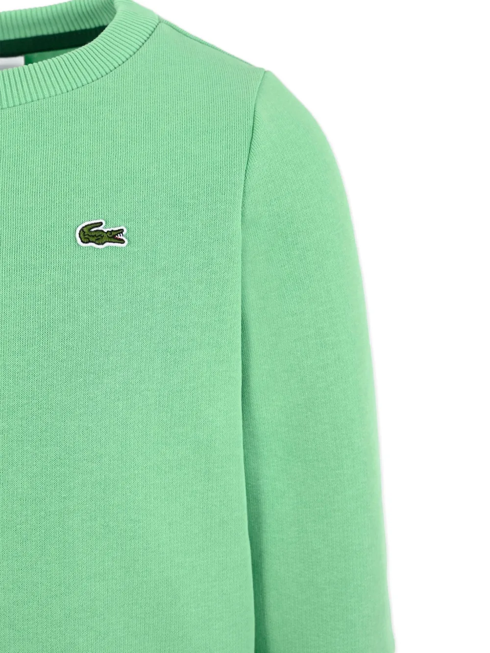 Lacoste Kids Sweater met geborduurd logo Groen