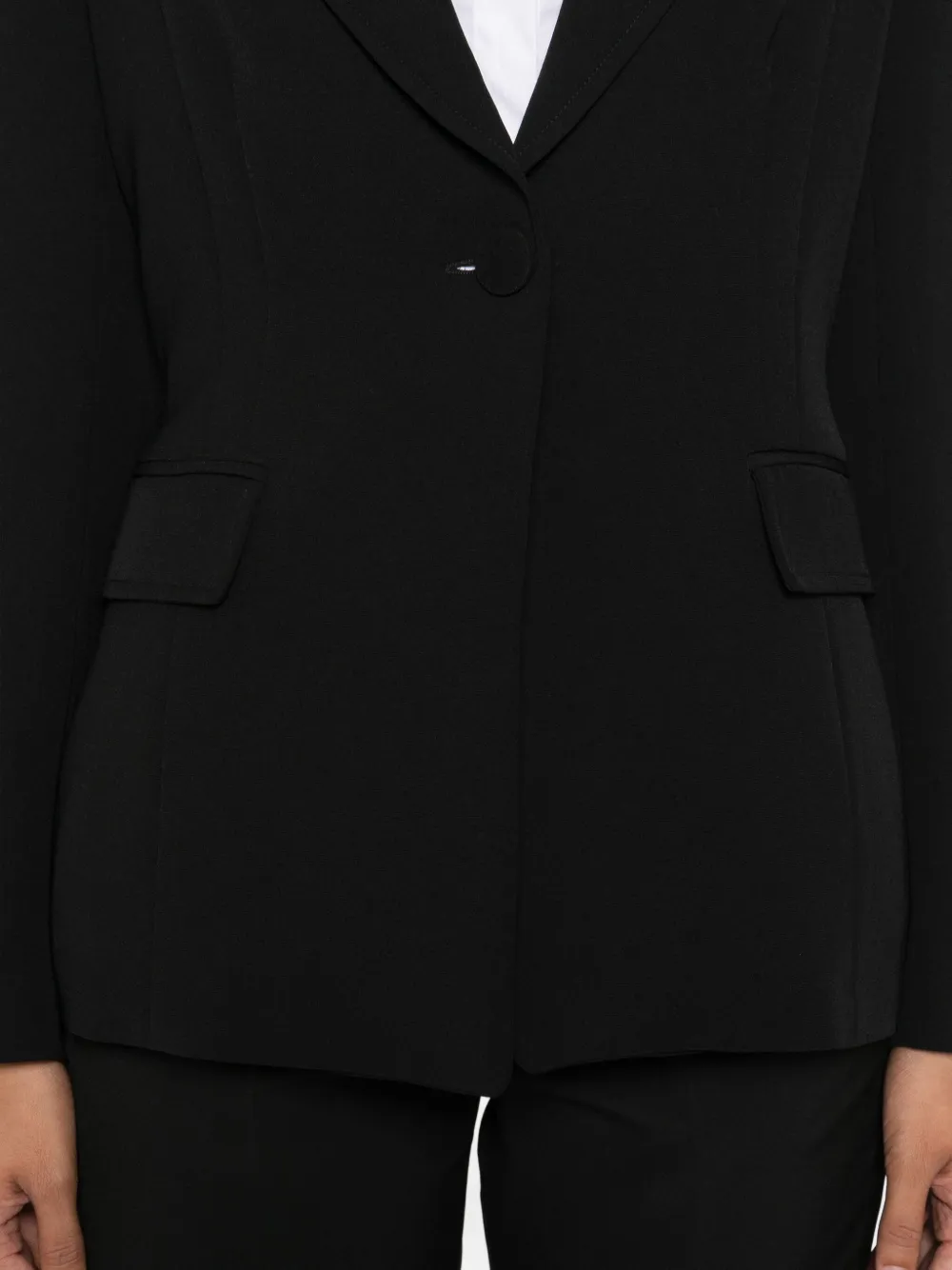 LIU JO single-breasted blazer Zwart