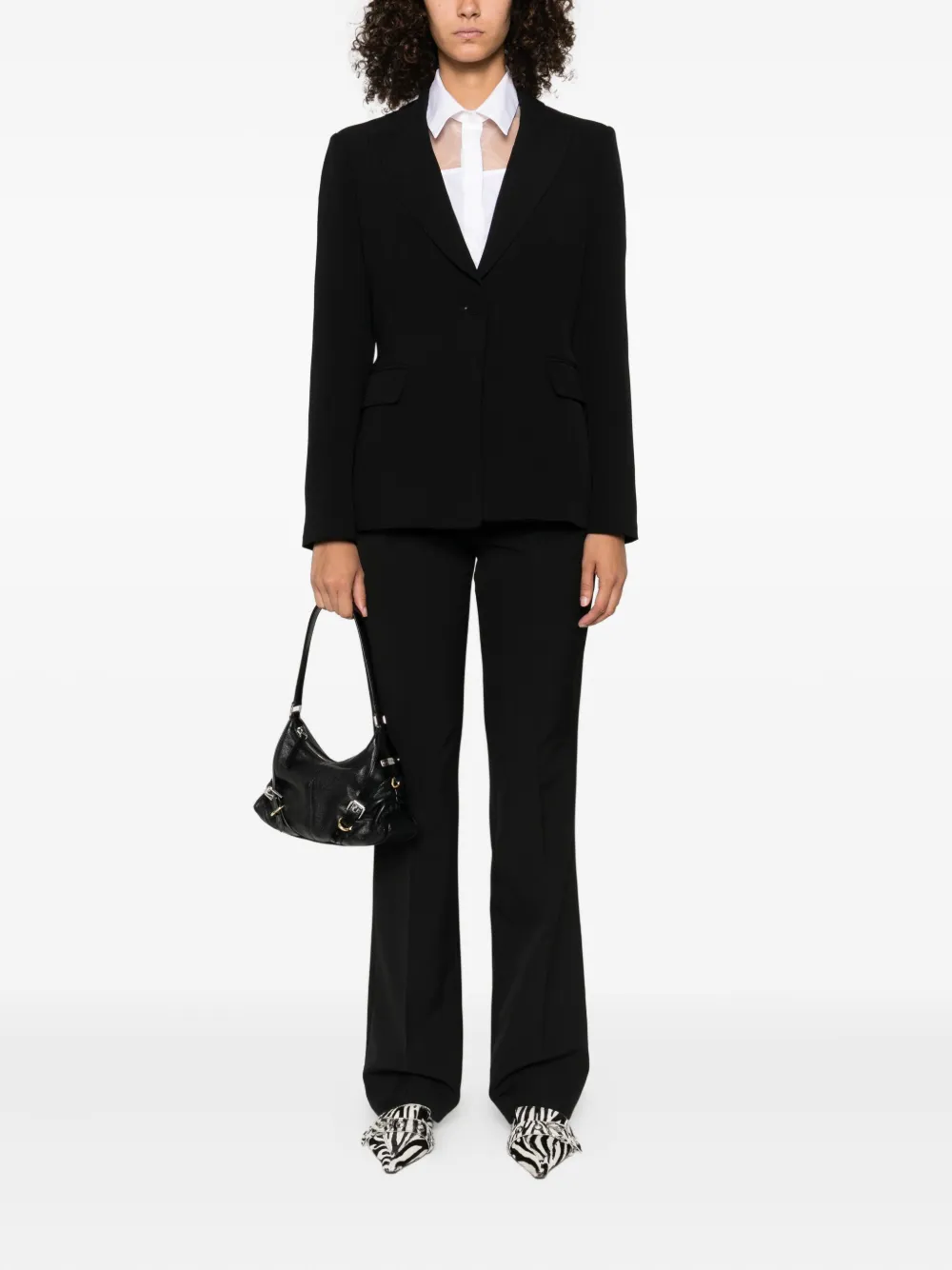 LIU JO single-breasted blazer Zwart