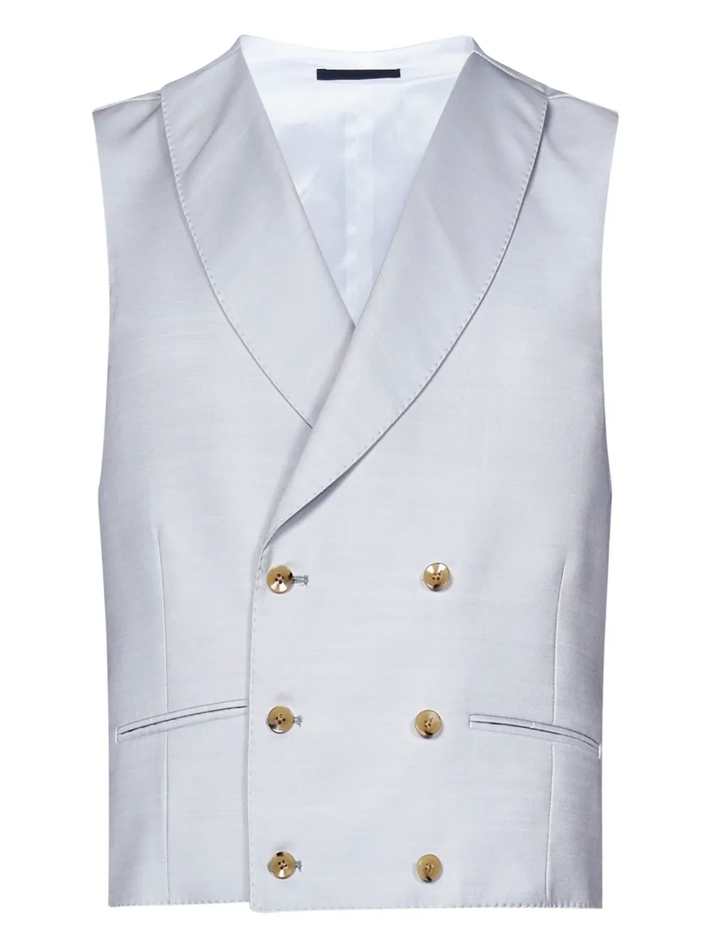 FRANZESE COLLECTION double-breasted waistcoat - グレー FRANZESE COLLECTION double-breasted waistcoat - グレー