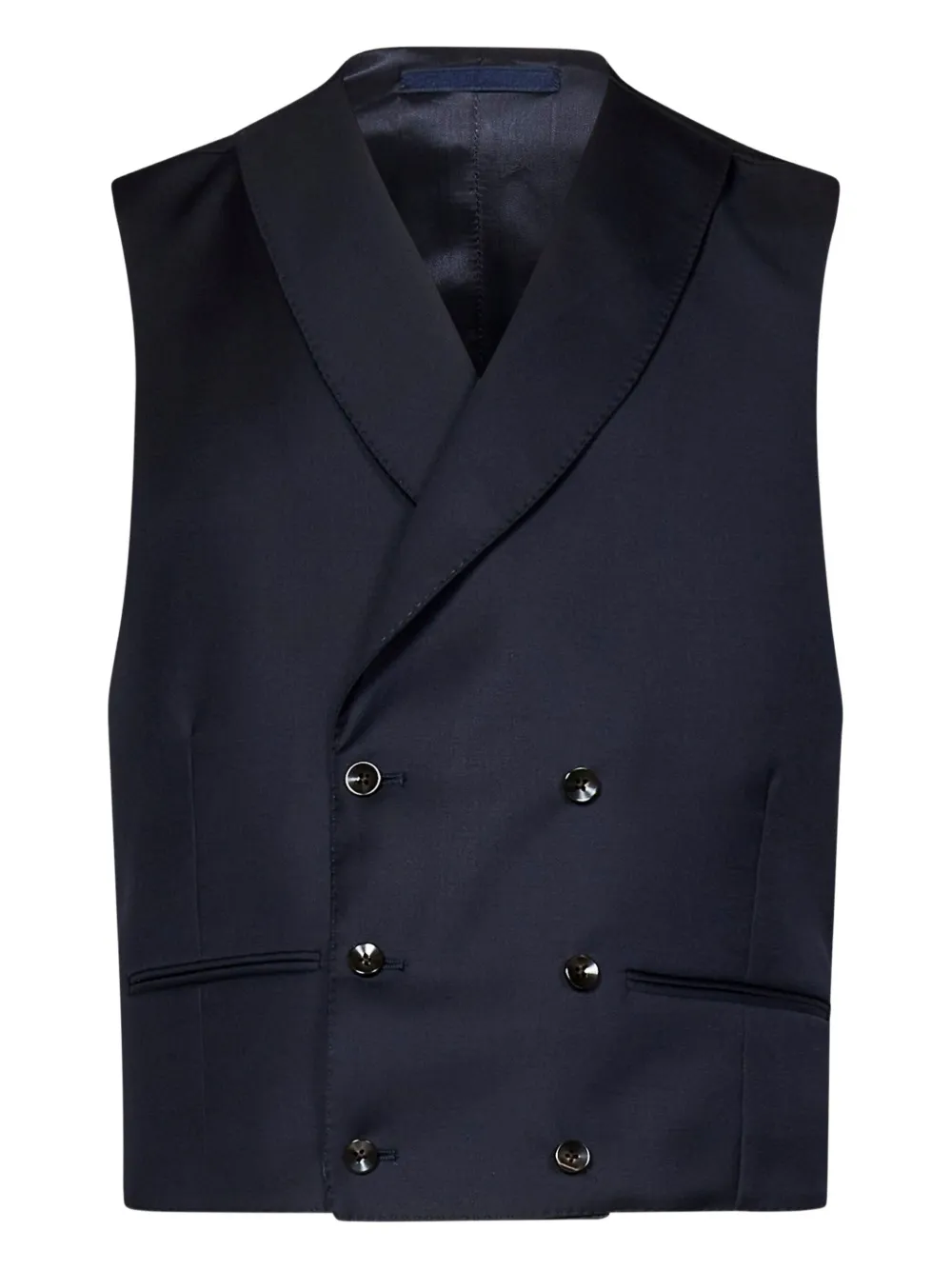 FRANZESE COLLECTION double-breasted waistcoat - ブルー FRANZESE COLLECTION double-breasted waistcoat - ブルー
