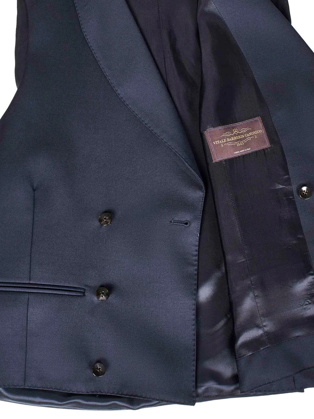FRANZESE COLLECTION Gilet met dubbele rij knopen Blauw