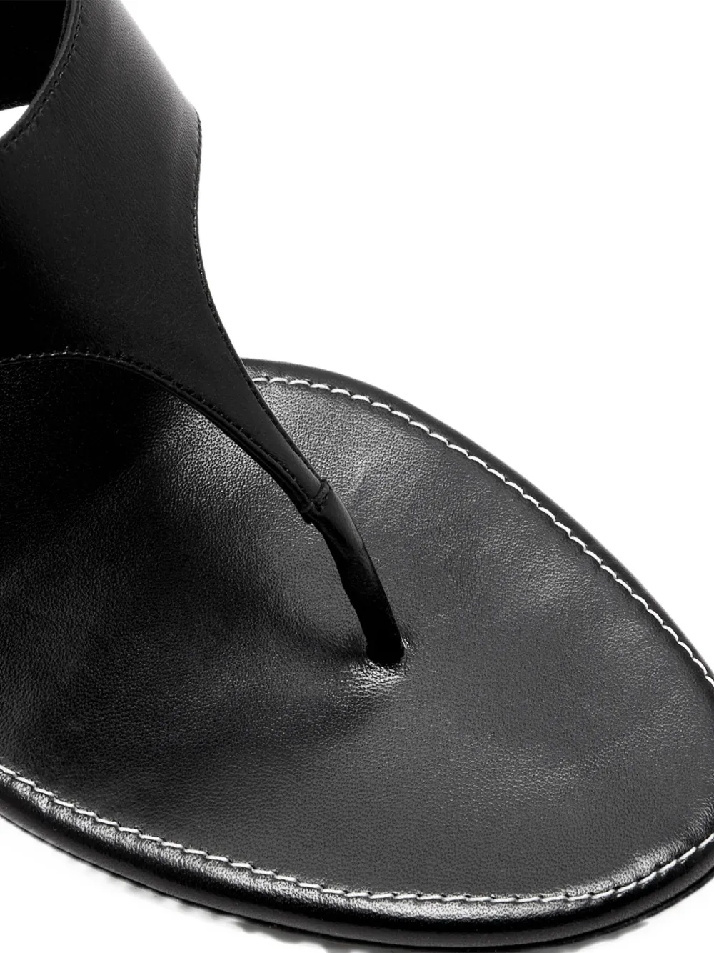 Magda Butrym 45mm Thong leather heeled sandals Black