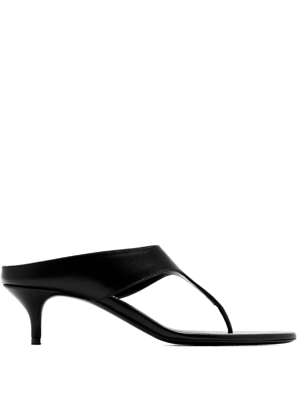 Magda Butrym 45mm Thong leather heeled sandals Zwart