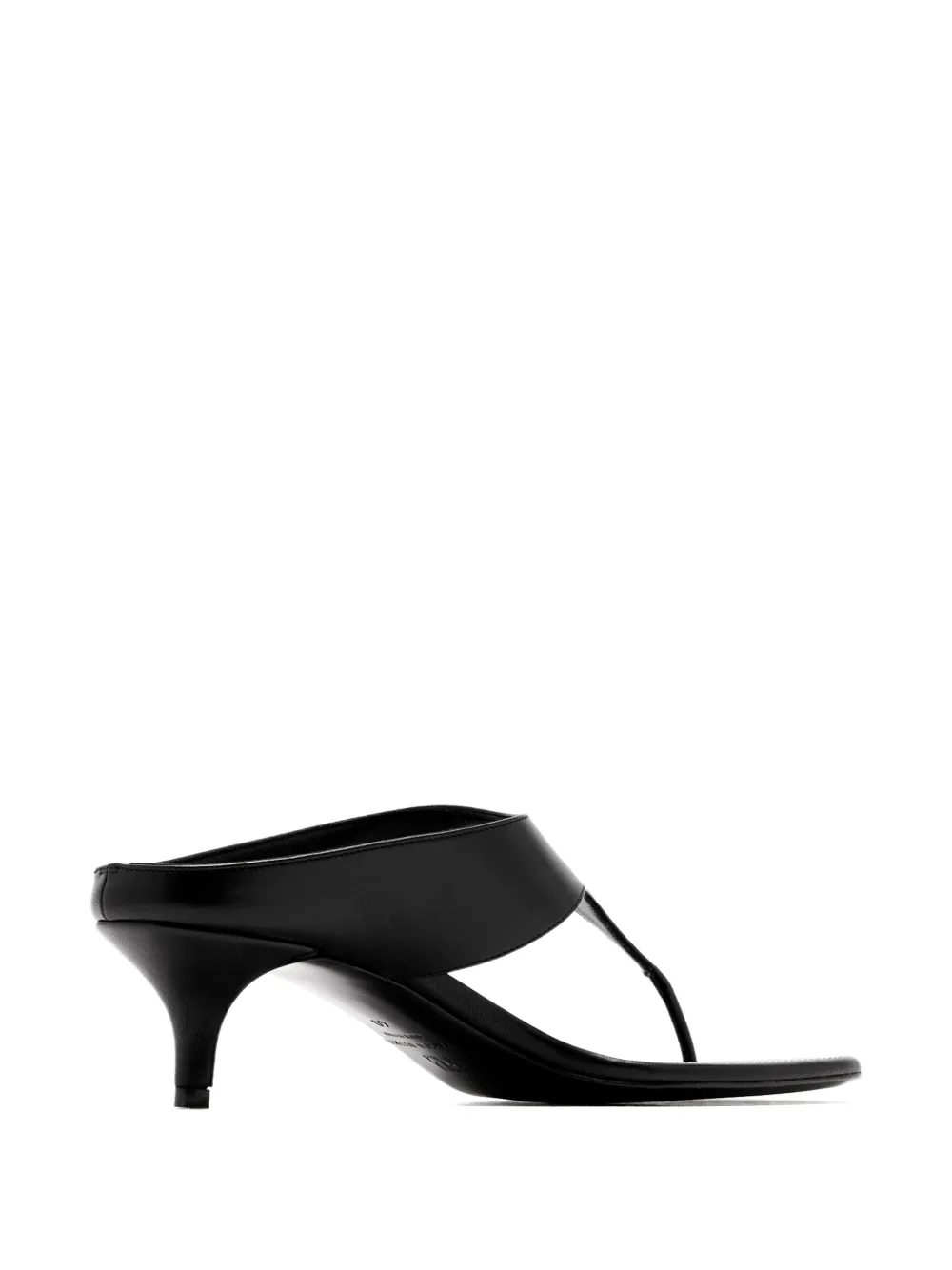Magda Butrym 45mm Thong leather heeled sandals Black