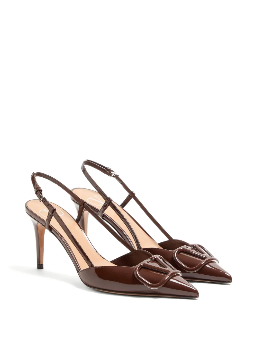 Valentino Garavani 80mm V-logo slingback pumps | Heeled Pumps | Image 2