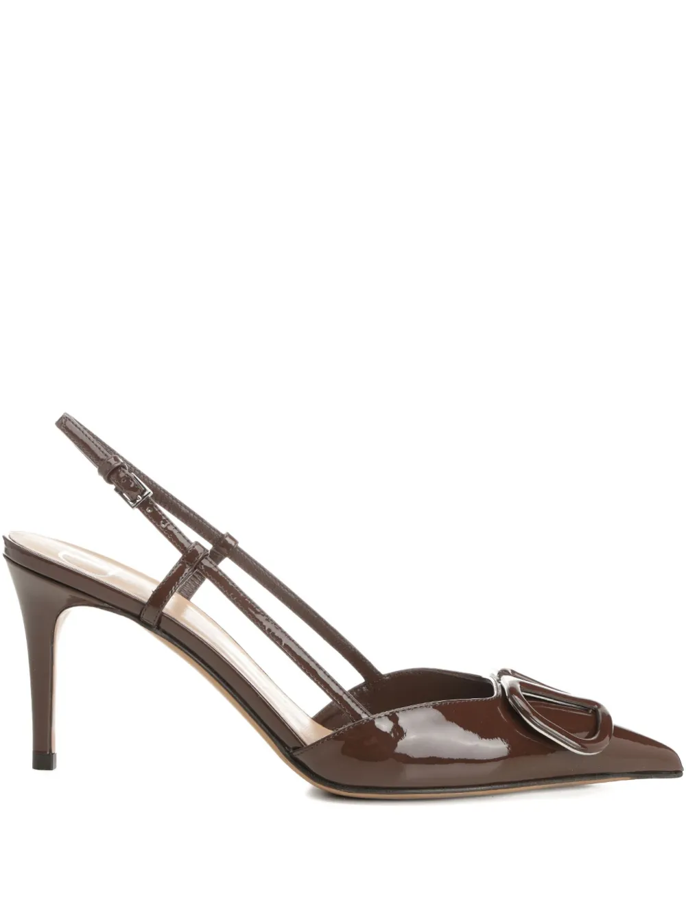 Valentino Garavani 80mm VLogo slingback pumps Bruin