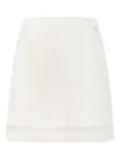 Genny tweed mini skirt - White