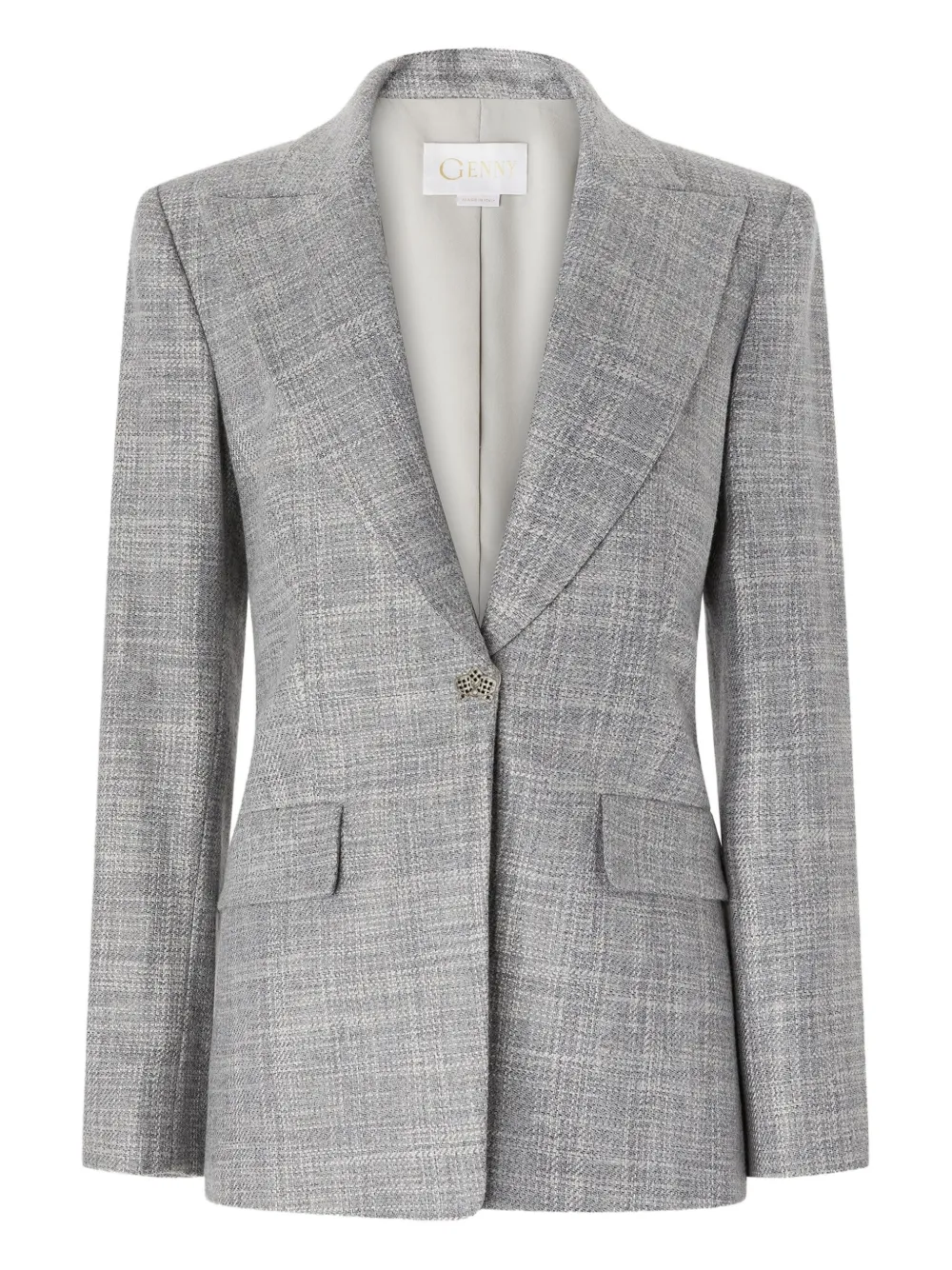 Genny single-breasted blazer Grijs